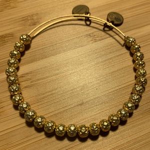 Alex & Ani Beaded Bangle - Shiny Gold